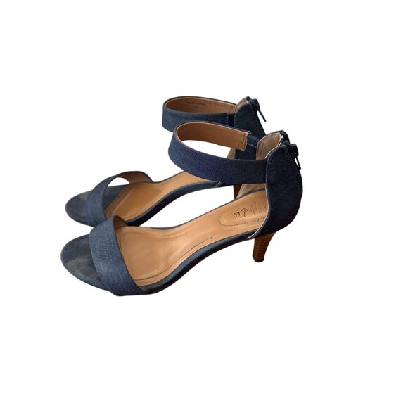 Style & Co Size 7 Business Casual Stylist Denim Block Pump Blue Denim - Picture 2 of 11